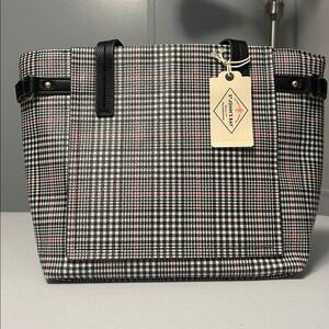 Saint John ‘s Bay Classic Stylish Checkered Hand Shoulder Bag Work Bag